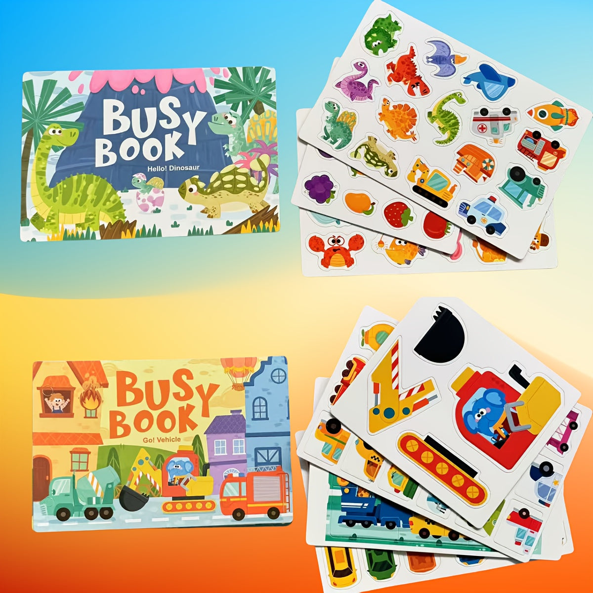 Animal Numbers & Letters Toy Book for 3-6 Years Old