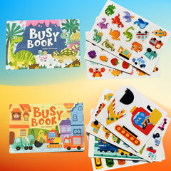 Animal Numbers & Letters Toy Book for 3-6 Years Old