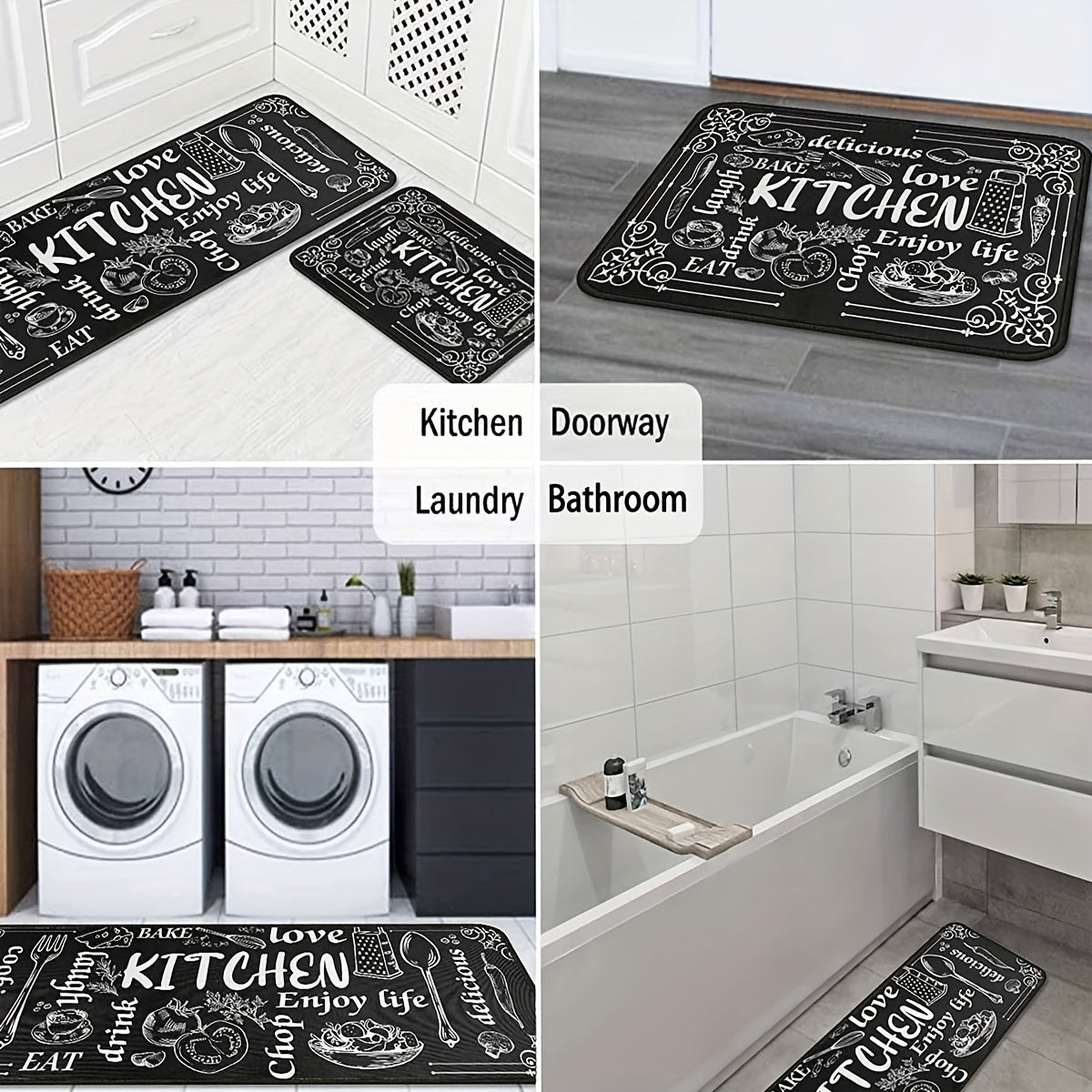 Soft & Cushioned Anti Fatigue Kitchen Rug