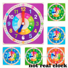 Wooden Educational Clock Toy for Kids - Time Learning Development Gift