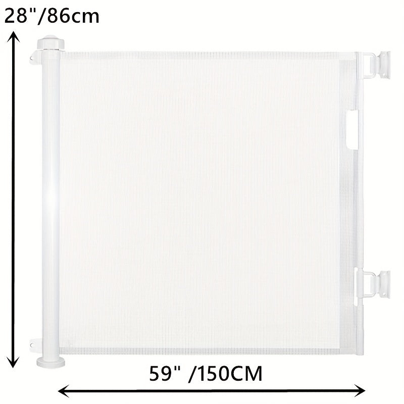 Retractable Mesh Baby Gate 71 Tall Extends Up To 149 Wide