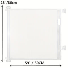 Retractable Mesh Baby Gate 71 Tall Extends Up To 149 Wide