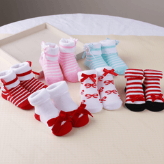 6 Pairs Ruffled Lace Toddler Socks for Little Princess