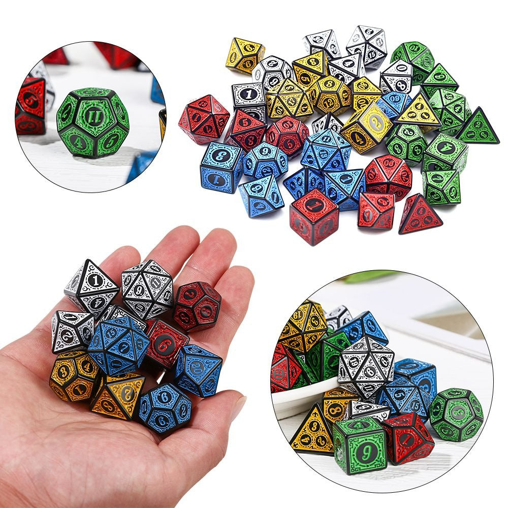 35pcs 5 Sided Dice Set Board Games Solitaire Precision Style