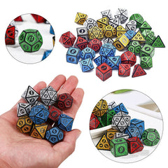 35pcs 5 Sided Dice Set Board Games Solitaire Precision Style