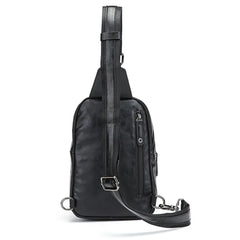 Men's Crossbody Chest Bag with USB Charging Port
