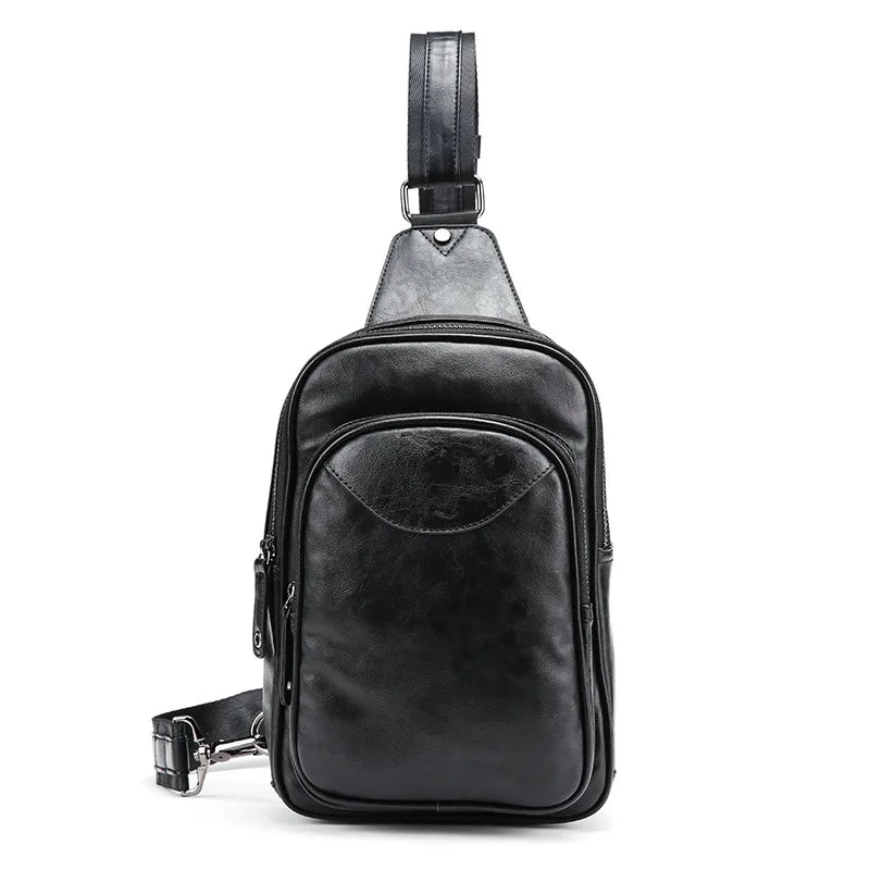 Men's Crossbody Chest Bag with USB Charging Port