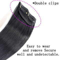 Invisible Clip In Hair Pad Straight Hair Extensions
