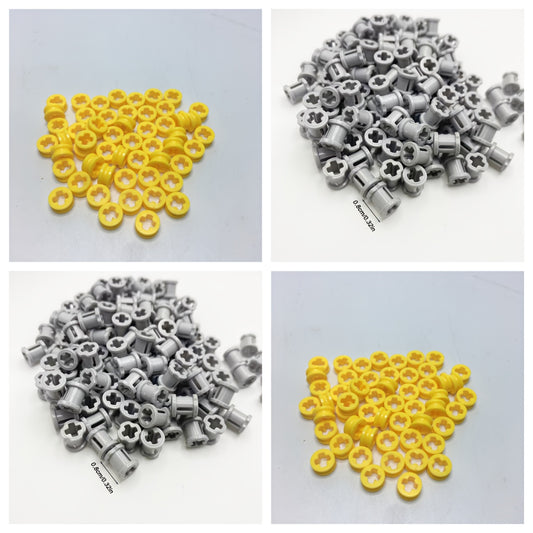 100 Small Particle Building Block Accessories Cross Shaft Sleeves Set