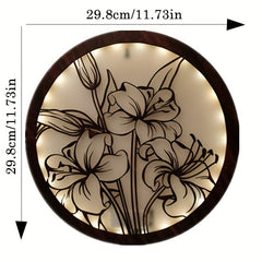 Green Plant LED Flower Hanging Lamp