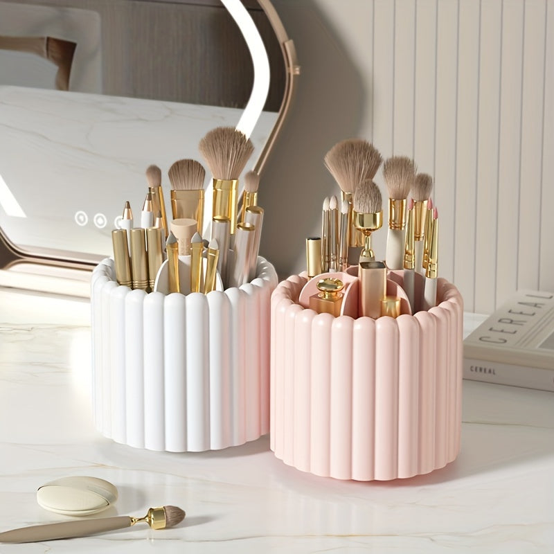 Desktop Rotating Storage Pen Holder Lipstick Makeup Brush Storage Box
