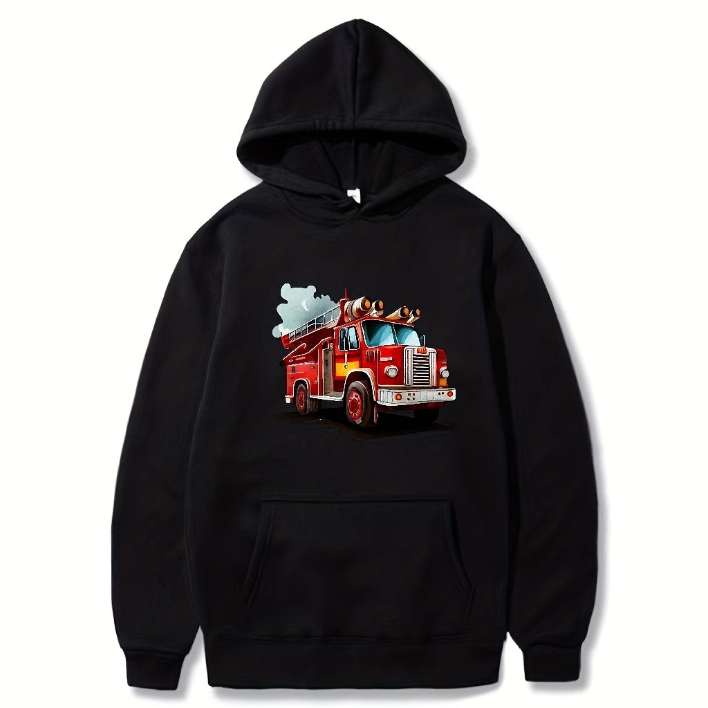 Fire Truck Hand-painted Painting Ink Hot Stamping Ironing Hot Transfer