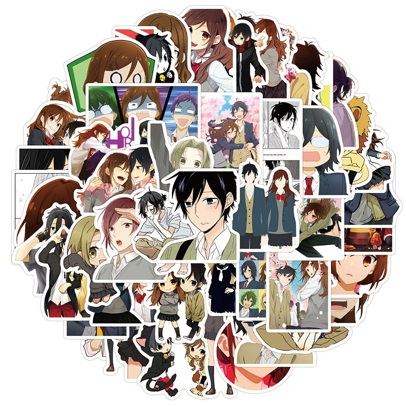 50pcs Anime Cartoon Decoration Stickers Self-adhesive Waterproof Stickers