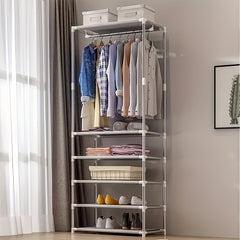 Modern Floor to Ceiling Coat Rack for Indoor Storage & Drying