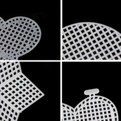 8pcs Plastic Mesh Canvas Sheets - DIY Crafts Embroidery Cross