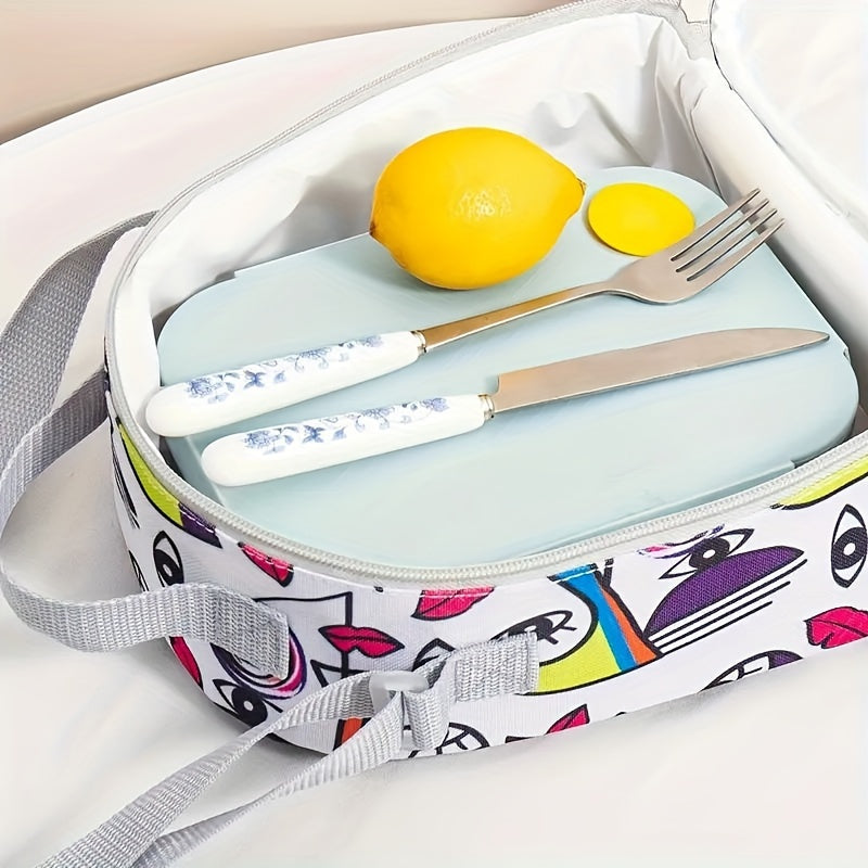 Large Capacity Insulated Lunch Bag for Office Workers