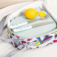 Large Capacity Insulated Lunch Bag for Office Workers