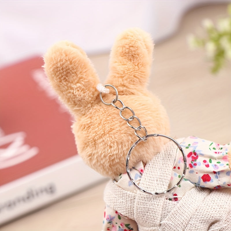 1pc Linen Bear Keychain Bag Pendant Ornament