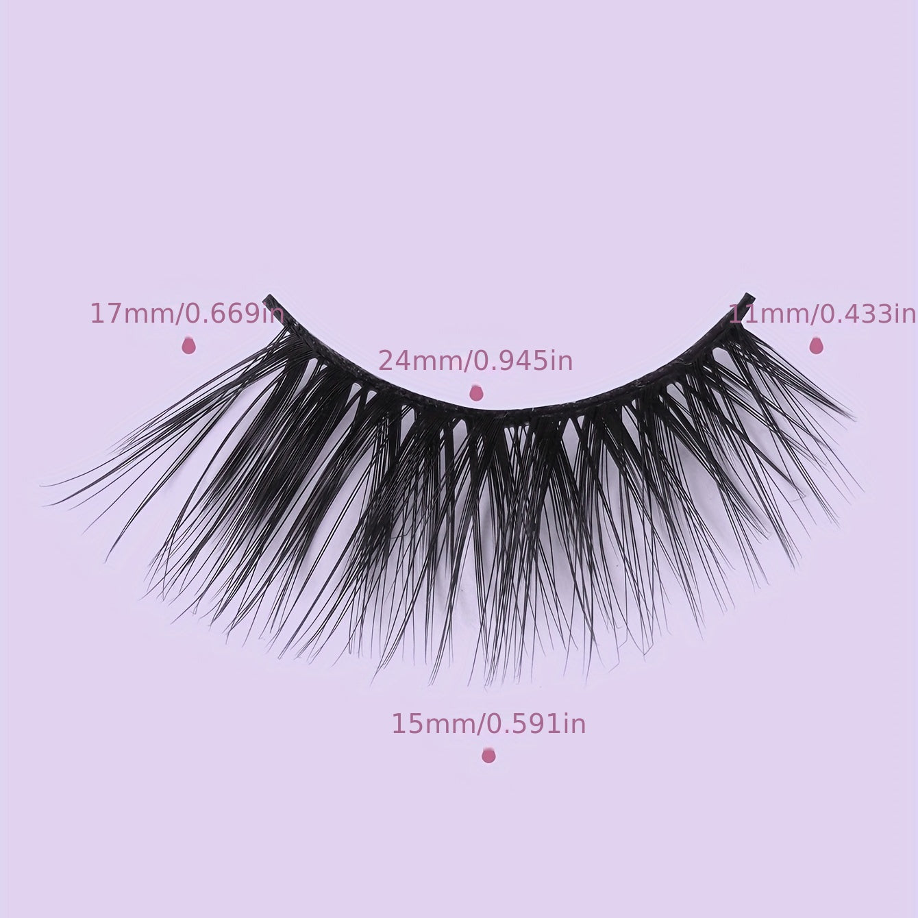 5 Pairs Thick Half Eye Lashes Wispy Fluffy False Eyelashes with Tools