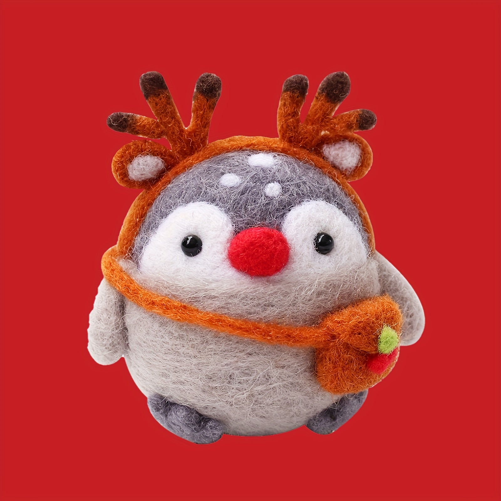 Beginner Energy Deer Needle Felting Kit DIY Art Craft