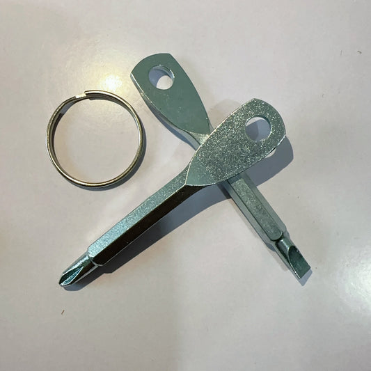 Slotted Cross Screwdriver Keychain for Camping Hiking Bag