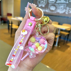 Unique Floating Lollipop Keychain