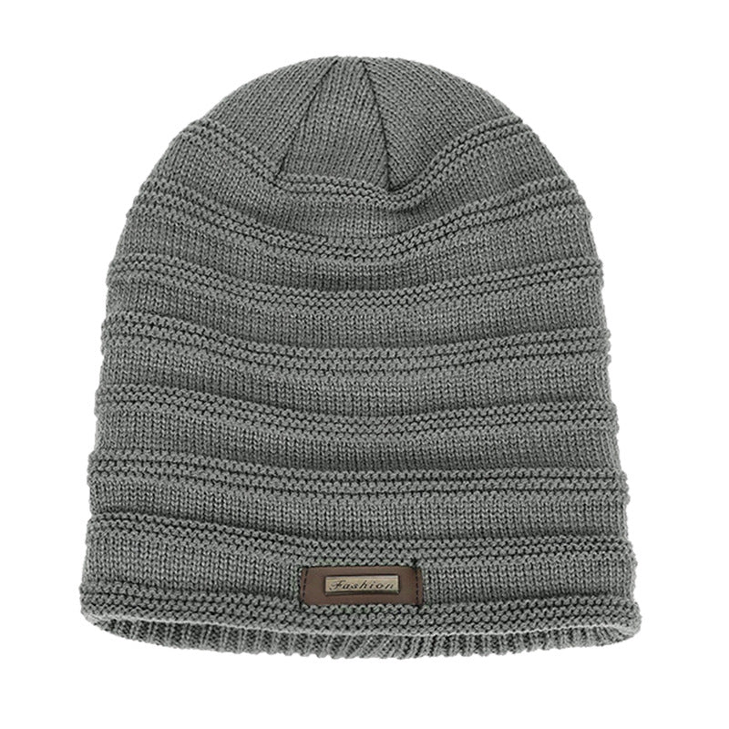 Men's Winter Warm Fleece Knit Hat Outdoor Pullover Cap