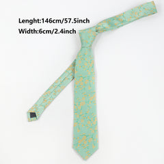 Men's Casual Business Floral Pattern Tie for Husband Boyfriends Birthday