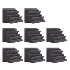 8pcs Bass Trap Acoustic Foam High Density Fire Resistant