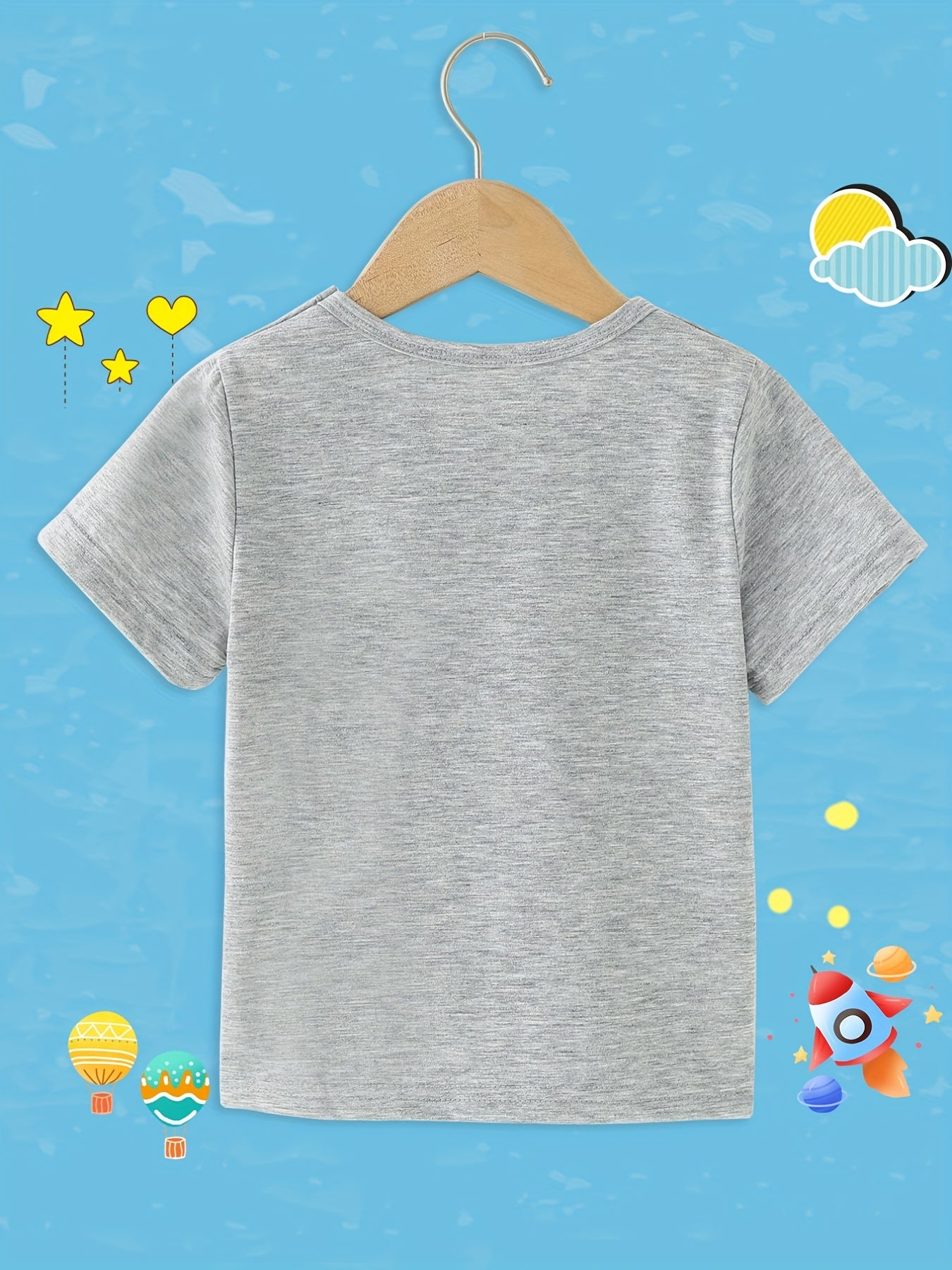 Toddler Boys' Train Lover Tee Comfort Fit Crew Neck Casual Summer Top