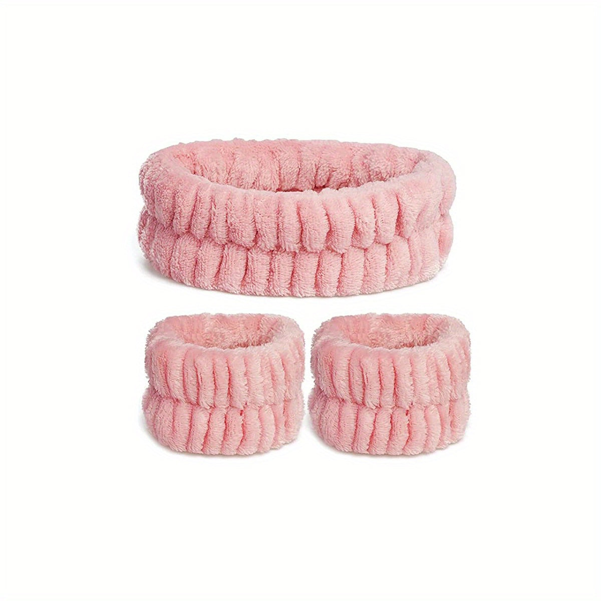 3 Pack Spa Headband For Washing Face Makeup Headband Bow Tie Hair Band
