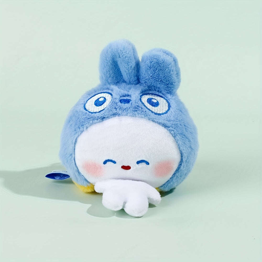 Double-Sided Bunny Doll Charm Plush Toy Pendant for Girls