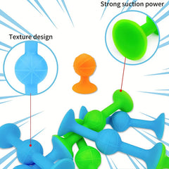 12pcs Funny Silicone Block Building Toys for Kids