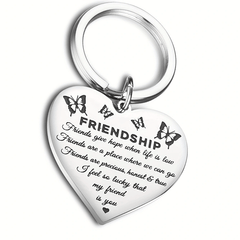 Letter Print Keychain Metal Key Ring Purse Handbag Car Charm Pendant