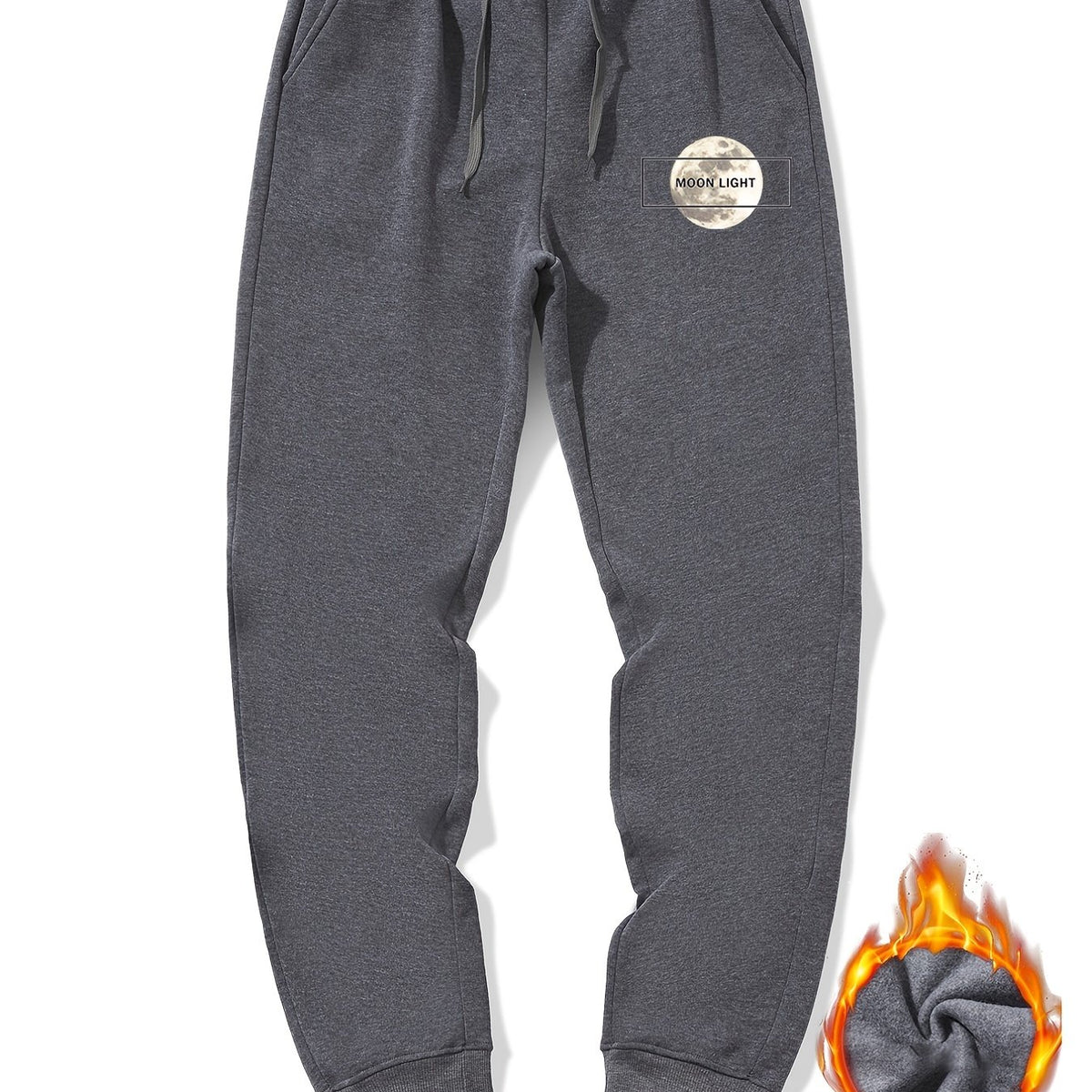 Men's Moon Light Sherpa Fleece Drawstring Sweatpants