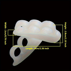 Silicone Toe Separator for Valgus Toe Correction - Anti Wear & Breathable