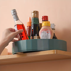 Rotating Storage Rack Table Top Soy Sauce Bottle Condiment Storage