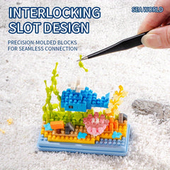 Ocean Animal Building Blocks Toy Set with Dust Cover