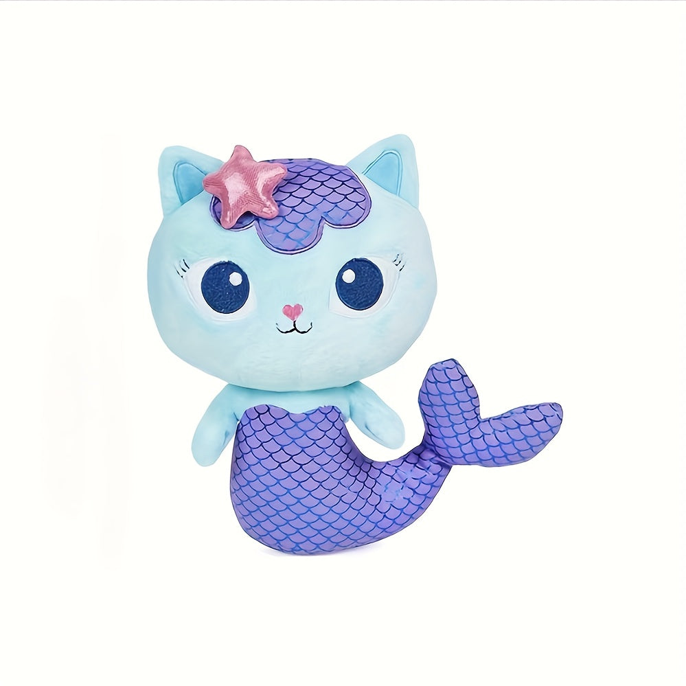 Cartoon Flower Fairy Kitten Doll House Game Mermaid Cat Plush Doll Party Favors