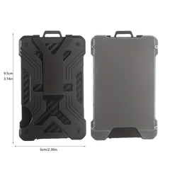 Men's RFID Blocking Aluminum Alloy Card Holder with Tracker Card