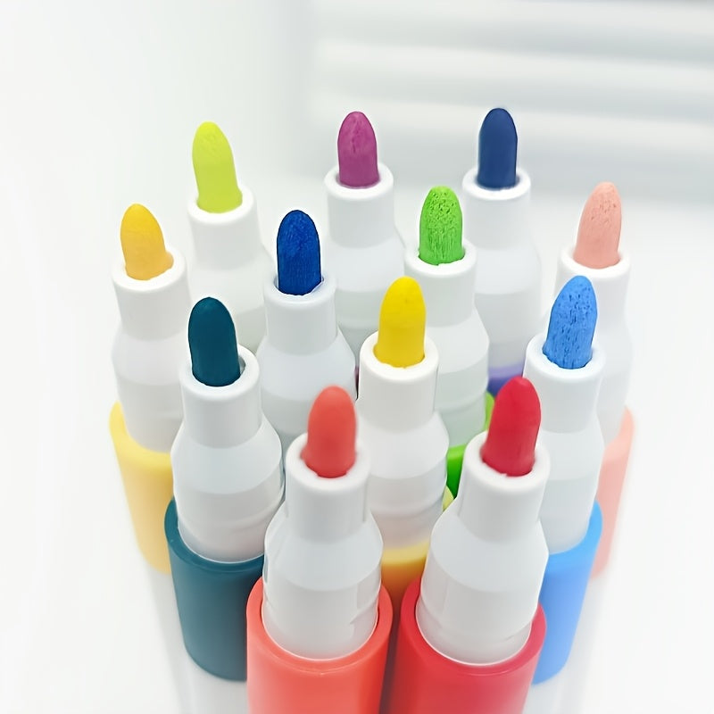 50 Acrylic Markers Round Tip PP Box for Stones Glass Easter Eggs