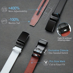 Rivet Automatic Buckle Alloy Belt Casual Adjustable Belt For Men