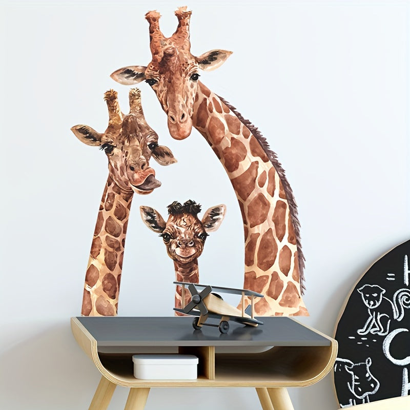 Giraffe Wall Sticker Decals - Removable Vinyl Wallpaper Mural