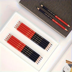 12 Pack Hex Lead Pencils - Pre Sharpened Tips - Medical Engineering Drawing