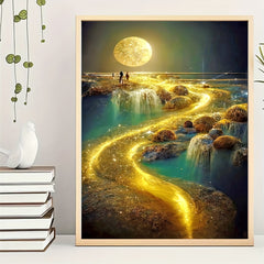 Landscape Rhinestone Painting Kit - 5D DIY Full Round Art Set