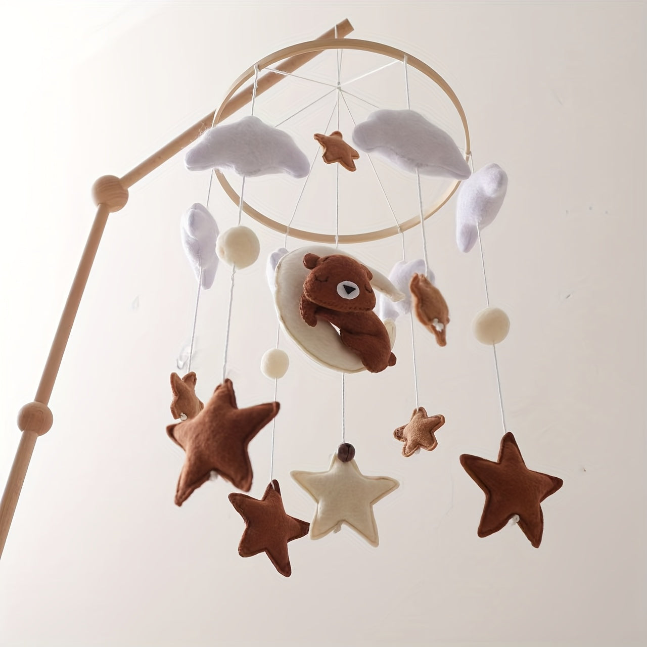 Baby Bed Bell Crib Hanging Toy Felt Stroller Decoration