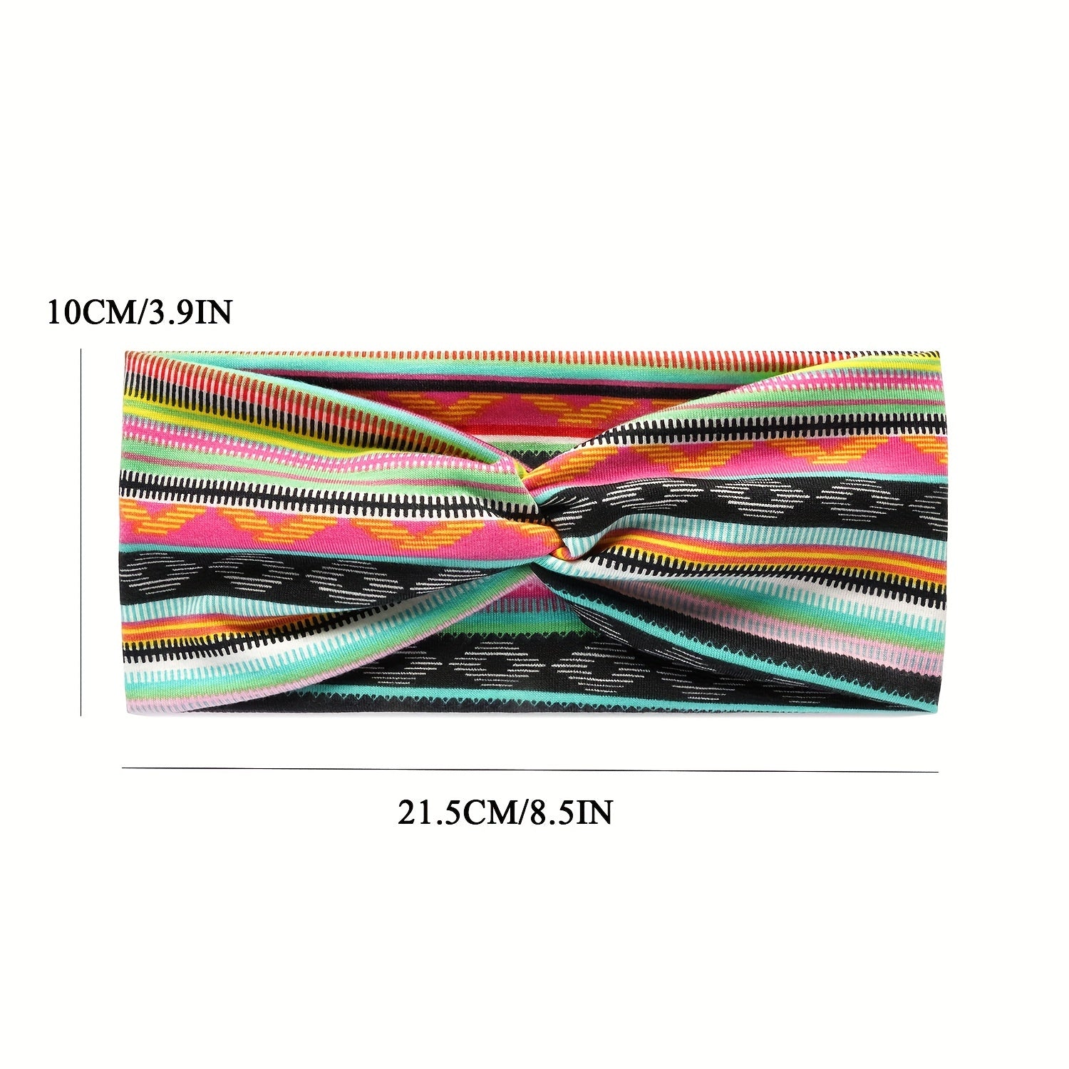 Colorful Striped Yoga Sports Headband Women's Hair Accessories
