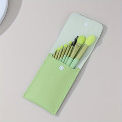 8pcs Candy Makeup Brush Set Portable Mini Travel
