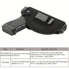 Tactical Holster Quick Draw Hidden Pocket Carrying Case