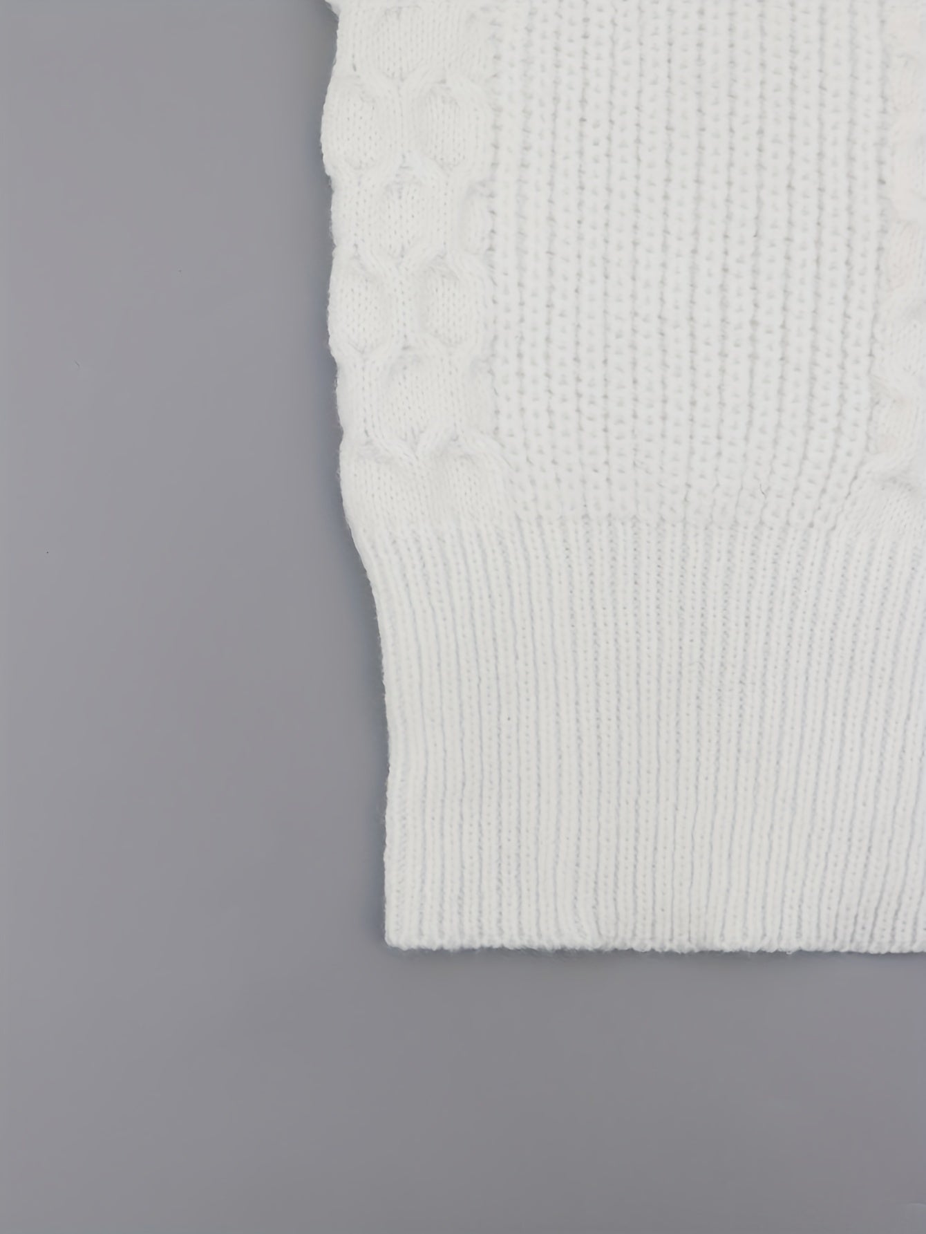  Solid Jacquard Long Sleeve Open Front Cardigan